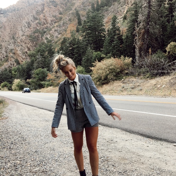 Black & White checkered Blazer - Picture 2 of 3